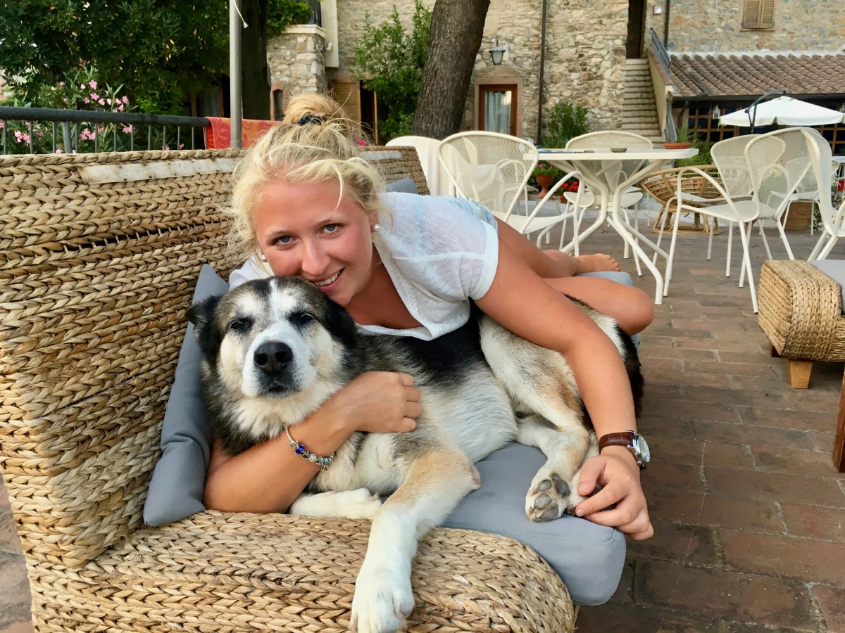 Toskana mit Hund